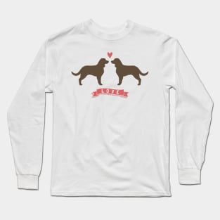 American Water Spaniels in Love Long Sleeve T-Shirt